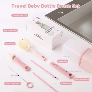 شیشه شور سیلیکونی استند دار باتل براش bottle brush