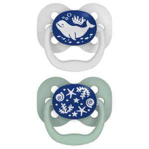 پستانک ارتودنسی بادامی شب‌ تاب 0 تا 6 ماه دکتر براون Dr Brown’s