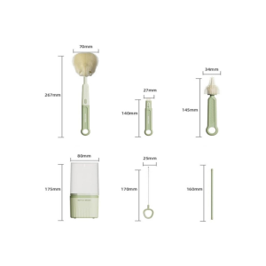 شیشه شور سیلیکونی استند دار باتل براش bottle brush