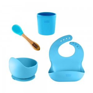 ست غذاخوری کودک تمام سیلیکون هاگی باگی Huggy Buggy