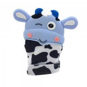 دندانگیر کودک دستکشی طرح گاو