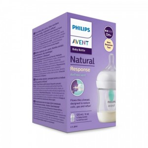 شیشه شیر طلقی  ضد نفخ فیلیپس اونت PHILIPS AVENT ظرفیت 125 میلی لیتر