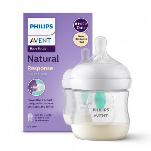 شیشه شیر طلقی  ضد نفخ فیلیپس اونت PHILIPS AVENT ظرفیت 125 میلی لیتر