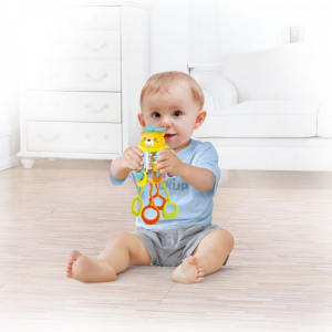 جغجغه توپی طرح خرس هولی تویز Huile Toys کد 916