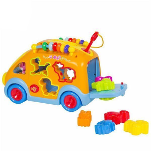 اسباب بازی اتوبوس لوگویی موزیکال هولی تویز HUILE TOYS