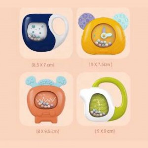 ست جغجغه و دندانگیر ویوا کیدز vivakids بسته چهار عددی کد 1159