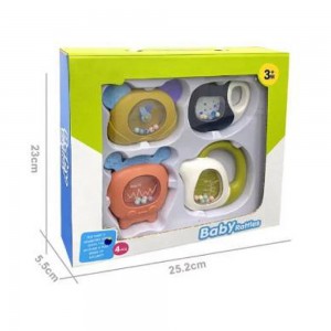 ست جغجغه و دندانگیر ویوا کیدز vivakids بسته چهار عددی کد 1159