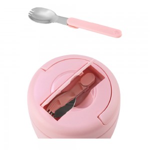 فلاسک غذای استیل قاشق دار پینکا Pinkah حجم 820 میلی لیتر