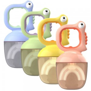 مسواک چرخشی سیلیکونی طرح تمساح