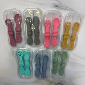 ست قاشق پری اسپون سیلیکونی سه عددی