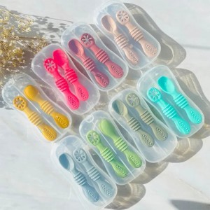 ست قاشق پری اسپون سیلیکونی سه عددی