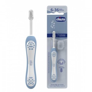 مسواک بچه گانه 6-36 ماه چیکو chicco مدل first milk teeth