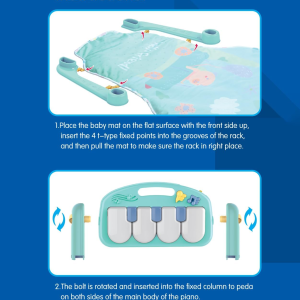 تشک بازی پیانویی نوزاد هانگر Huanger کد 617