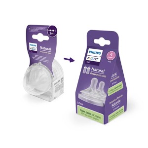 سر شیشه +3 ماه چهار قطره فیلیپس اونت Philips Avent سری Natural Response