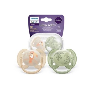 پستانک ارتودنسی 6-0 ماه فیلیپس اونت Philips Avent بسته دو عددی کد SCF085/30