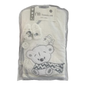 ست حوله نوزاد 5 تکه مادرکر Mothercare طرح سگ