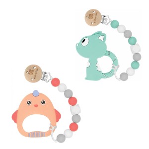 بند پستانک با دندانگیر سیلیکونی کیکا بو kikka boo