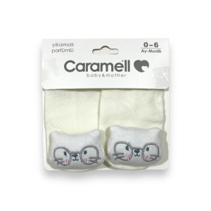 جوراب نوزادی 0-6 ماه کارامل caramell