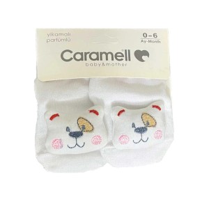 جوراب نوزادی 0-6 ماه کارامل caramell