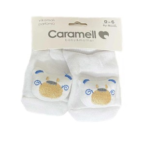 جوراب نوزادی 0-6 ماه کارامل caramell