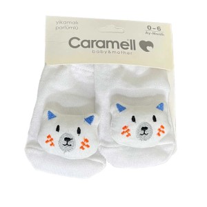 جوراب نوزادی 0-6 ماه کارامل caramell
