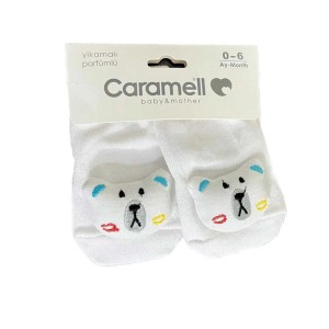 جوراب نوزادی 0-6 ماه کارامل caramell