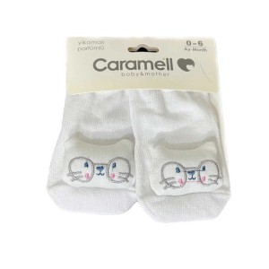 جوراب نوزادی 0-6 ماه کارامل caramell