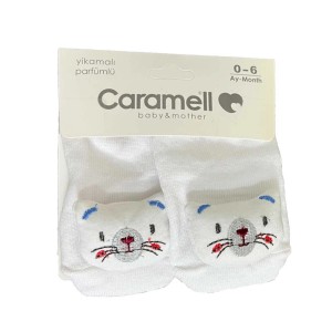 جوراب نوزادی 0-6 ماه کارامل caramell