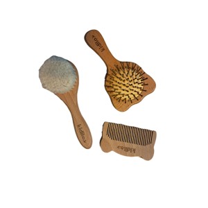 ست شانه و برس چوبی کودک کیدیلو kidilo طرح خرسی