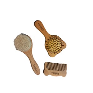 ست شانه و برس چوبی کودک کیدیلو kidilo طرح خرسی