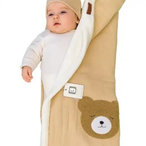 پتو  کلاهدار موسلین نوزادبی بی لایک Baby Like طرح خرس