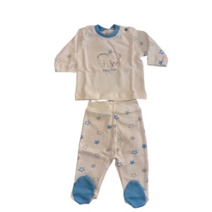 ست لباس بیمارستانی فابو ببه Fabu bebe طرح خرس آبی