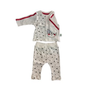 ست لباس بیمارستانی فابو ببه Fabu bebe طرح گربه