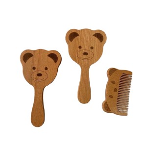 شانه و برس کودک چوبی چیکو Chicco طرح خرس