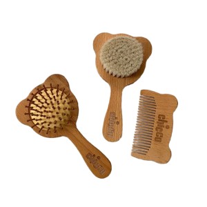 شانه و برس کودک چوبی چیکو Chicco طرح خرس