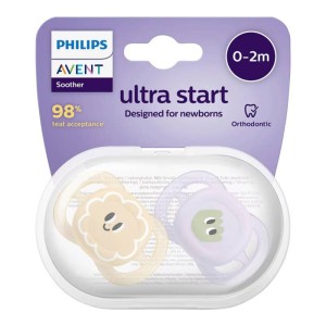 پستانک ارتودنسی 0-2 ماه فیلیپس اونت Philips Aventبسته دو عددی