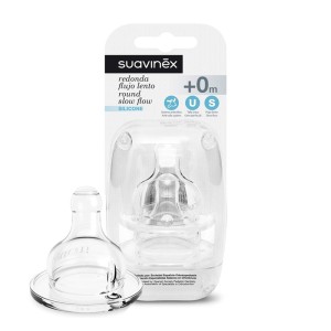 سرشیشه سری گرد +0 ماه سواوینکس Suavinex بسته دو عددی