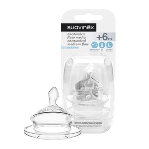سرشیشه آناتومیک +6ماه سواوینکس Suavinex بسته دو عددی 2L