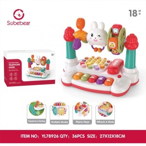 اسباب بازی  پیانو و تلفن خرگوش سوببرSobebear کد 8926