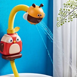 اسباب بازی دوش حمام کودک طرح جغد و زنبور
