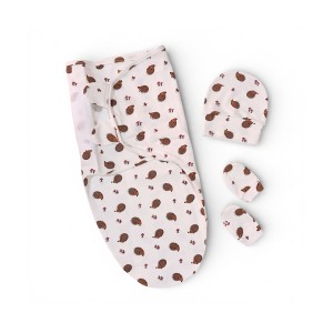 قنداق چسبی نوزاد با کلاه و دستکش  بیبی فورلایف Baby4life