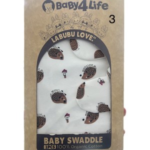 قنداق چسبی نوزاد با کلاه و دستکش  بیبی فورلایف Baby4life