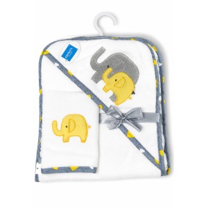 ست حوله کلاه دار و لیف نوزادی کارترز  carters