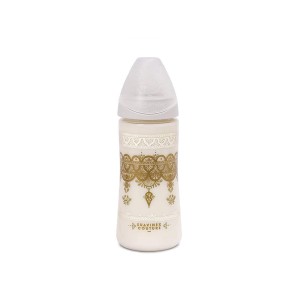 شیشه شیر طلقی 270 میل طرح جنگل سواوینکس (سر بادامی سایز M)
