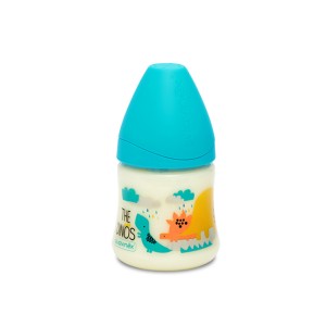 شیشه شیر طلقی+0 ماه  سواوینکس suavinex ظرفیت 150 میلی لیتر طرح دایناسور