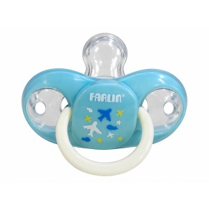 پستانک  بادامی +6 ماه فارلین Farlin طرح ماهی