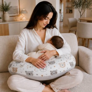 بالش طرح دار  C شکل شیردهی  لیتل می littleMe