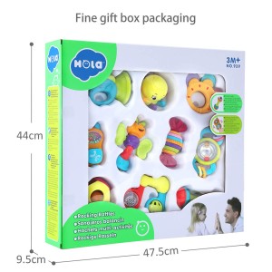 ست جغجغه و دندانگیر هولی تویز Huile Toys کد  939 بسته ده عددی