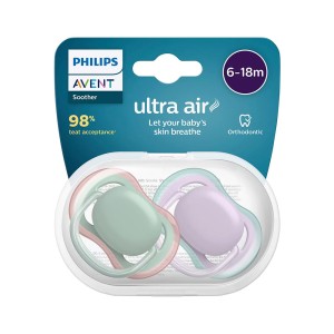 پستانک ارتودنسی  18-6 ماه فیلیپس اونت Philips Avent بسته دو عددی  SCF085/16