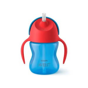 لیوان نی دار 0+ ماه فیلیپس اونت Philips Avent Straw Cup ظرفیت 200 میلی لیتر